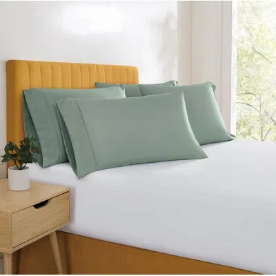 Simmons Essential Microfiber Brushed Sheet Set In Green