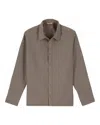 Simms Men's Harbor Shacket In Willow In Brown