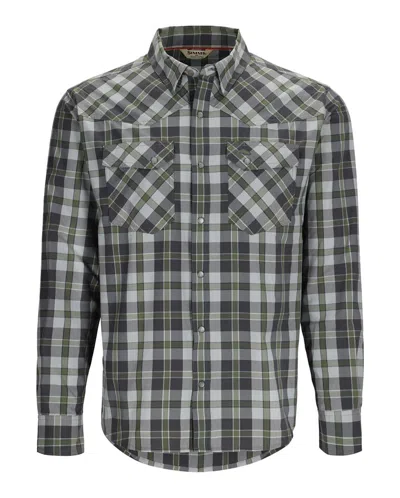 Simms Men's  Brackett Long Sleeve Button Up Shirt In Multi