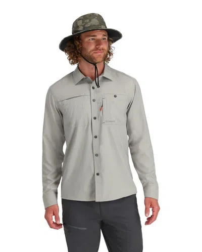 Simms Men's  Challenger Long Sleeve T-shirt,button Up In Multi