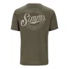 Simms Men's  Circle Lockup T-shirt In Green