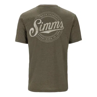 Simms Men's  Circle Lockup T-shirt In Green