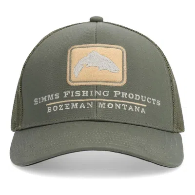 Simms Men's  Double Haul Icon Trucker Adjustable Hat In Green