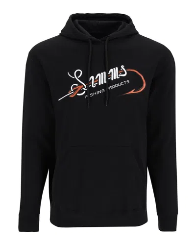 Simms Men's  Hook And Loop Hoodie In Black