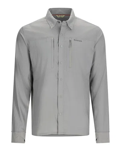 Simms Men's  Intruder Bicomp Shirt In Gray
