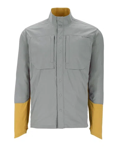 Simms Men's  Latitude Bicomp Long Sleeve Button Up Shirt In Gray