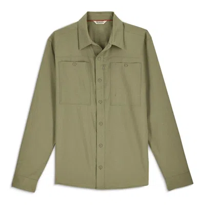 Simms Men's  Launch Long Sleeve Button Up Shirt In Green