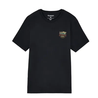 Simms Men's  Neon Draft T-shirt In Black