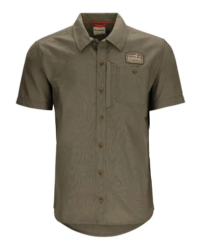 Simms Men's  Shop Button Up Shirt In Green