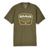 Simms Men's  Stamp Lock Tech T-shirt In Green