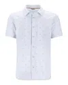 Simms Men's  Stone Cold Button Up Shirt In White