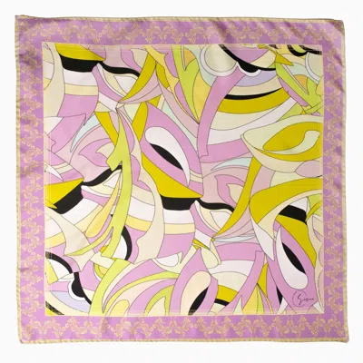 Simna Ldn Women's Pink / Purple Mystic Waves Satin Silk Scarf In Lavender - Large In Pink/purple