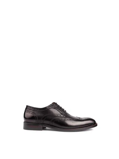 Simon Carter Mens Barn Owl Brogue Shoes In Black
