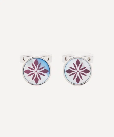 Simon Carter Mens Tile Print Cufflinks