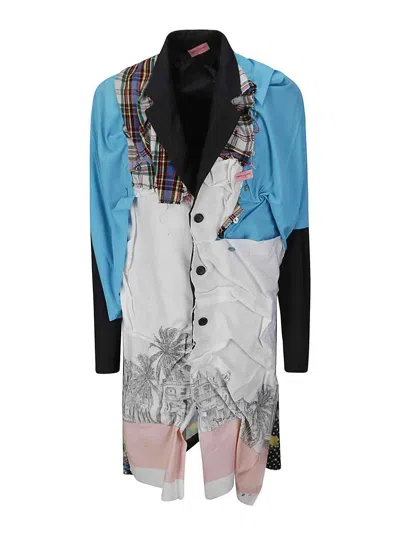 Simon Cracker Jacket With Lapels In Blue