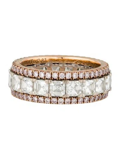 Pre-owned Simon G 18k 3.49ctw Diamond Eternity Band In Multi