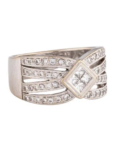 Pre-owned Simon G 18k Diamond Band In Multicolor