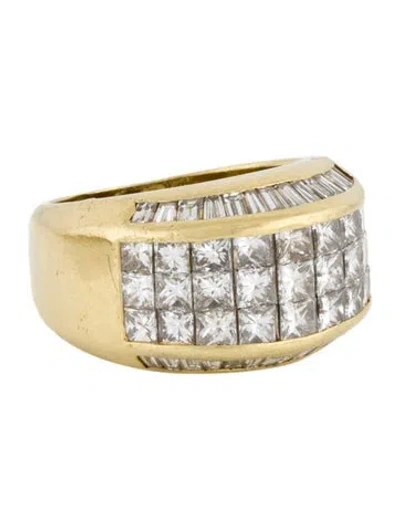 Pre-owned Simon G 18k Diamond Cocktail Ring In Multi