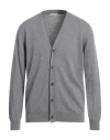 Simon Gray. Man Cardigan Grey Size Xxl Cashmere