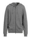 Simon Gray. Man Cardigan Grey Size Xxl Cashmere In Gray