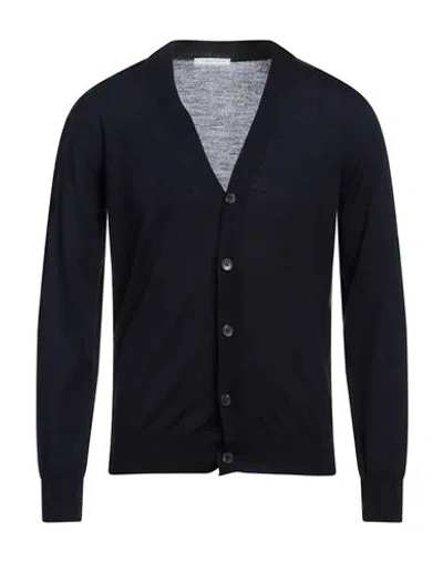 Simon Gray. Man Cardigan Midnight Blue Size 3xl Merino Wool