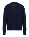 Simon Gray. Man Cardigan Navy Blue Size 3xl Cashmere