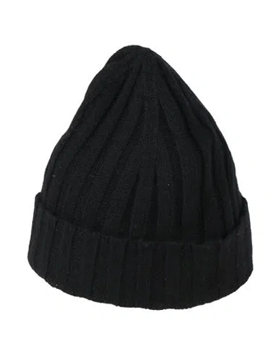 Simon Gray. Man Hat Black Size Onesize Cashmere