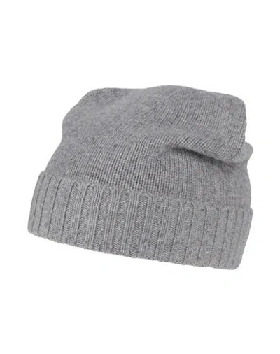 Simon Gray. Man Hat Grey Size Onesize Cashmere In Grey