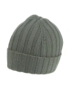 Simon Gray. Man Hat Military Green Size Onesize Cashmere In Green