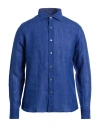 Simon Gray. Man Shirt Blue Size 15 ½ Linen