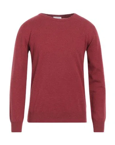 Simon Gray. Man Sweater Brick Red Size Xxl Cashmere