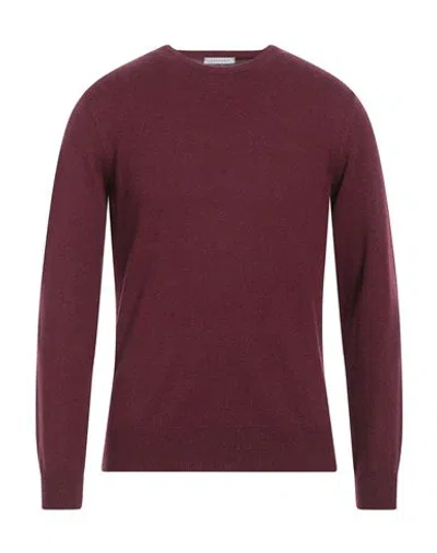 Simon Gray. Man Sweater Garnet Size S Cashmere In Burgundy