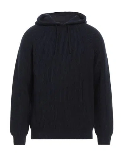 Simon Gray. Man Sweater Midnight Blue Size 3xl Cashmere In Black