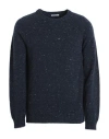 Simon Gray. Man Sweater Midnight Blue Size 3xl Wool, Cashmere, Polyamide In Blue