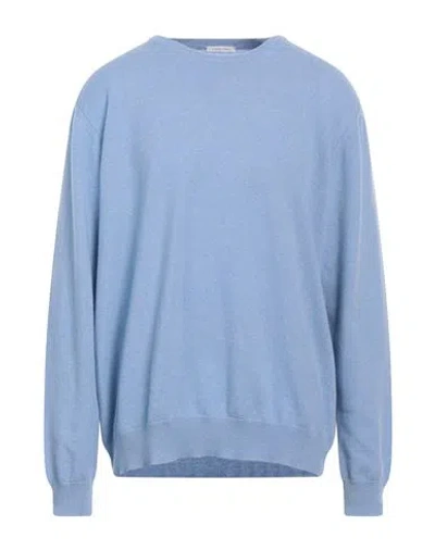 Simon Gray. Man Sweater Sky Blue Size 3xl Cashmere