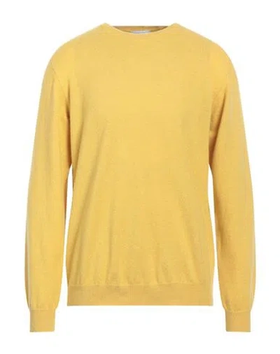 Simon Gray. Man Sweater Yellow Size 3xl Cashmere In White