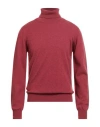 Simon Gray. Man Turtleneck Brick Size 3xl Cashmere In Red