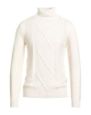 Simon Gray. Man Turtleneck Ivory Size Xxl Cashmere In Neutral