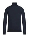 Simon Gray. Man Turtleneck Midnight Blue Size S Merino Wool In Blue