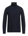 Simon Gray. Man Turtleneck Midnight Blue Size Xxl Cashmere In Blue