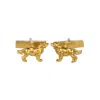 Simon Kemp Jewellers Men's Golden Retriever Cufflinks Eighteen Carat Gold On Recycled Sterling Silver In Gold