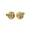 Simon Kemp Jewellers Men's Greek Coin Of Alexander The Great Eighteen Carat Gold On Silver Cufflinks