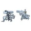 Simon Kemp Jewellers Men's Jousting Knights Cufflinks In Solid Sterling Silver