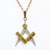 Simon Kemp Jewellers Men's Masonic Pendant Eighteen Carat Gold On Solid Sterling Silver