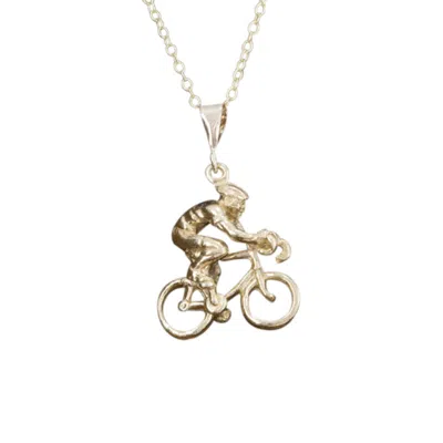 Simon Kemp Jewellers Men's Nine Carat Solid Gold Cyclist Pendant