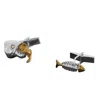 Simon Kemp Jewellers Men's Piranha Cufflinks In Sterling Silver And Eighteen Carat Gold