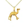 Simon Kemp Jewellers Women's Camel Pendant Eighteen Carat Gold On Solid Sterling Silver In Gold