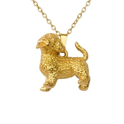 Simon Kemp Jewellers Women's Cockapoo Pendant Eighteen Carat Gold On Solid Sterling Silver