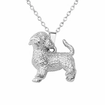 Simon Kemp Jewellers Women's Cockapoo Pendant In Solid Sterling Recycled Silver.