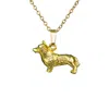 Simon Kemp Jewellers Women's Corgi Pendant In Eighteen Carat Gold On Solid Sterling Silver